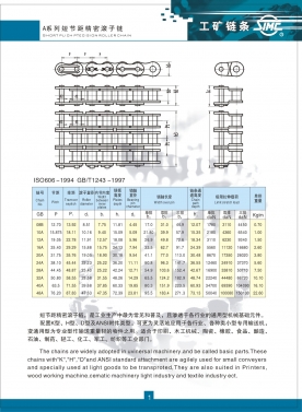 A系列精密滾子鏈